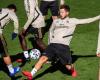 Eden Hazard gets stuck in during Real Madrid training ahead of Copa del Rey clash with Real Sociedad - in pictures