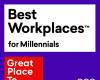 Great Place to Work announces 30 best workplaces for millennials