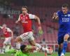 Jamie Vardy 8; Eddie Nketiah sent off, David Luiz 7 - Arsenal v Leicester City ratings