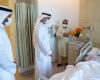 Sheikh Khaled bin Mohamed visits people injured in Abu Dhabi gas explosion