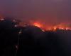 Wildfire burning in Athens suburb