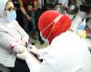 Pictures … The Egyptian Minister of Health receives an experimental vaccine...
