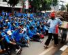 Protests in Indonesia against new jobs law enter third day