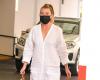 Ellen Pompeo dons a unique pair of white overalls for lunch...