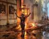 Young man celebrates fire in church and publishes photo on Instagram