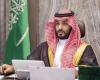 Bin Salman, Bin Rashid, and Arab heads of government receive the...