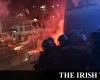 Violent clashes in Italy over measures as hospital stays in France...