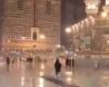 Rain falls on the Great Mosque of Mecca in the Kingdom...