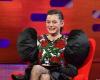 Emma Corrin of the Crown joins Josh O’Connor at Graham Norton