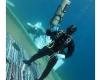 After spending 6 days underwater, the diver, Saddam al-Kilani, refuses to...