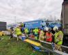 Accident with four trucks on E17 in Destelbergen: two g …...