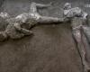 In Pompeii, the discovery of the bodies of two victims trying...