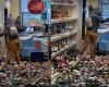 woman destroys 500 bottles of drink at market