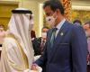Watch.. The Emir of Qatar meets the Crown Prince of Abu...