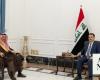Iraqi PM receives Saudi foreign minister in Baghdad