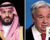 Saudi crown prince receives call from UN Secretary General Antonio Guterres