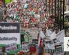 Nearly 100,000 pro-Palestinian demonstrators march in London as Israel-Hamas war roils world
