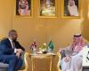 Saudi foreign minister receives UK foreign secretary