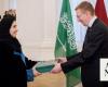Saudi envoy presents credentials to Latvian president