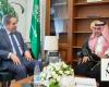 Saudi deputy minister receives Russian, Turkish envoys