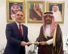 Saudi official receives credentials of ambassador of Albania