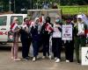 Indonesian health workers rally for protection of medics in Gaza