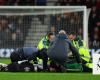 Luton’s Lockyer collapses as Bournemouth clash abandoned
