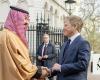Saudi defense minister meets UK PM, defense minister in London