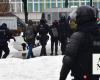 More than 400 detained in Russia at events in memory of Navalny, rights group says