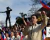 Philippine protesters say ‘never again’ on anniversary of anti-Marcos uprising