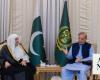 Pakistan PM receives MWL chief in Islamabad