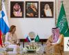 Saudi FM meets with Slovenian counterpart