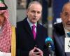 Saudi Arabia’s Prince Faisal bin Farhan, Jordan’s Ayman Safadi discuss Gaza war with Irish FM