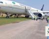 Saudi Airlines flight’s landing gear catches fire at Peshawar airport, prompting emergency response