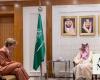 Saudi FM receives advisor to French president for Middle East in Riyadh