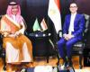 Saudi envoy to Arab League meets with Sudan’s representative in Cairo