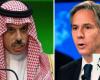 Saudi foreign minister, Blinken discuss developments in region and importance of de-escalation