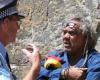 Aboriginal protester arrested during Charles's Sydney tour