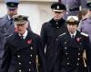 King Charles III leads Remembrance Sunday service as royal family continues return to public duties