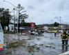 Tornado strikes northern California, injuring four and flipping cars