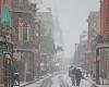 Rare snow socks New Orleans as Arctic blast chills much of US