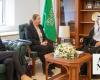 Saudi deputy minister receives Norwegian special representative for Middle East peace process