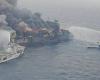 Four crew members missing as Singapore-flagged cargo ship burns off India coast