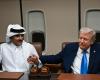 Trump meets Qatar leaders aboard Air Force One en route to Asia, credits them for key role in Gaza ceasefire deal