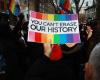'Outrage' as LGBTQ Pride flag removed from Stonewall monument