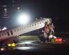 Plane hits fire truck at New York’s LaGuardia airport