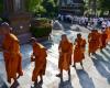 Child drives truck into Buddhist procession in Thailand, killing eight monks