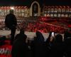 Calls to ‘have a drink’ ring out as Tehran funeral events take on fete‑like mood with free refreshments and electro music