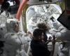 ISS hosts first spacewalk by a Frenchwoman