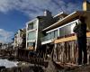 ‘Devastating’ waves leave California beach homes on brink of collapse